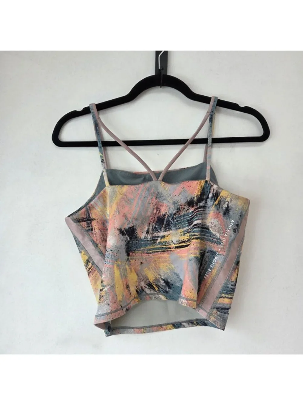 Athleta x Simone Biles Tank Top Sports Bra Gymnastics Shirt Youth Girls XXL 16